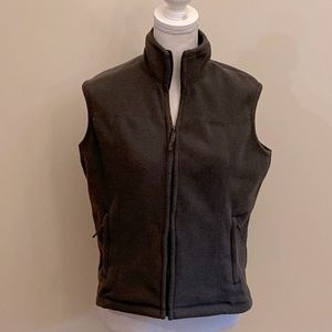Crossroads Green Sleeveless Fleece Vest Size S